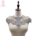 Lace Neck Collar Embroidery Process Multi-Color Lace Neck Collar. 