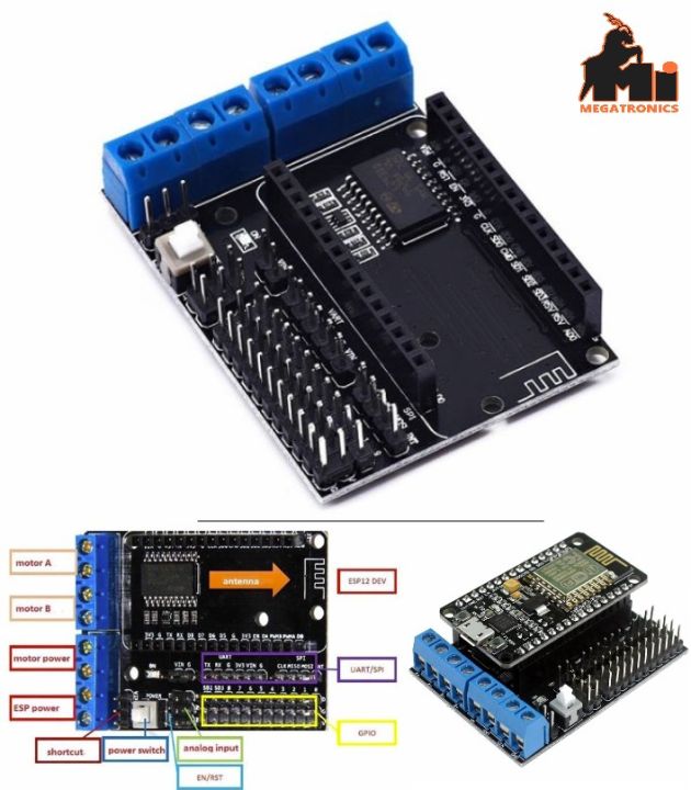 ESP8266 L293D Motor Driver Expansion Board WiFi NodeMcu Lua ESP12E V2.0