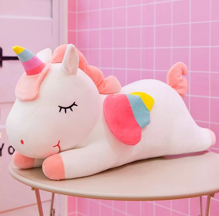 Unicorn 🦄 Hellokimi Stuffed toy Rainbow plush Toy Cute Animal Stuffed toy High Quality Stuffed For kids (New)