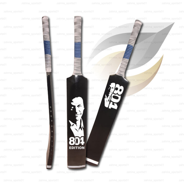 New Imran Khan trendy Cricket bat 804 Edition Tape Ball Bat /Imran Khan sticker Cricket Bat/Wooden Handle/long bat/2025 Edition
