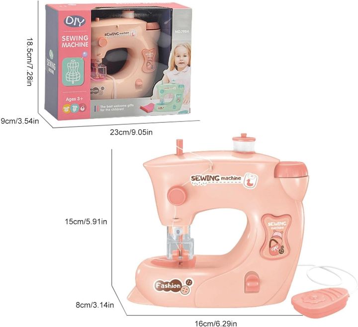 Yajexun Sewing Machine - Electric Sewing Machine Toy for Kids with ...