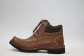 Tan Leather Desert Boots with Contrast Threading for Men - 100 % Leather. 