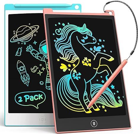 Original Imported LCD Writing Tablet and drawing tablet with multicolor writing Electronic Slate E-writer Digital Memo Pad Erasable Writing Board Learning Toys And Gadgets For Educational And Daily Life Routine Notebook Purpose for kids - 8.5 Inch