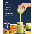 USB Rechargeable Juicer Blender - Mini Portable Personal Size Blender with 6 Blades - Electric Mixer for On-the-Go Smoothies - 400ml Food Grade Fruit Juicer Machine. 