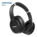 MPOW H19 Hybrid Active Noise Cancelling Headphones, 100H Playtime Over-ear Bluetooth 5.0 Headphones with Rapid Charge, ANC Headphones with Soft Protein Earpads, Hi-Fi Stereo Sounds, Good Bass, 40mm powerful drivers, Wired and Wireless mode, Built-in Mic. 