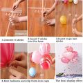 7 Tubes Balloons Holder Column Stand Balloon Stand Kit,Reusable Clear Balloon Holder(7 Balloon Sticks,7 Balloon Cups,1 Balloon Base) Makes Balloons Float Without Helium. for Table, Floor, Centerpiece with Base. 
