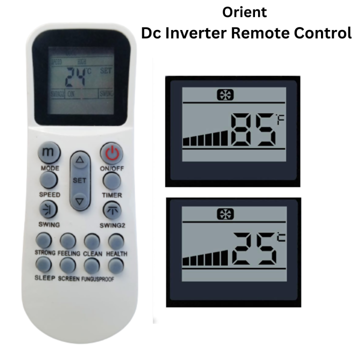 Dc Inverter Remote Control Heat and Cool Control High Quality Universal  Replacement Remote Control