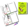 Medium Design Mehndi   Book for Mehndi Practice ( Reuseable) with Free Scrub (pack of 1). 