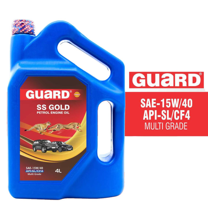 GUARD SS GOLD 15W-40 (4 LTR) Car Gasoline Engine Petrol Engine Motor Oil Engine Oil Lubricant Mobil Oil