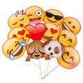 EMOJI THEME BIRTHDAY PARTY PROPS - PACK OF 12 PROPS - EMOJI PROPS. 