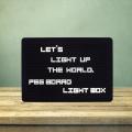 LED Light Up Peg Board Message Board With Alphabets. 