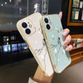 JIUMOO For OPPO A3s Case Thin Side Edge Square New Design Phone Cases Plating Pattern Simple Line Astronaut Casing Full Back Cover Camera Protection Shockproof Softcase. 