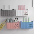 WiFi Router Storage Box,Creative Multi-Function Router Storage Box,No Punching Wall Hanging Router Hider Box for Home  and Office Use. 