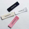 Custom Polyester Label Personalized Brand Labels Soft Cotton Tags personalise text Logo Washable Tags. 