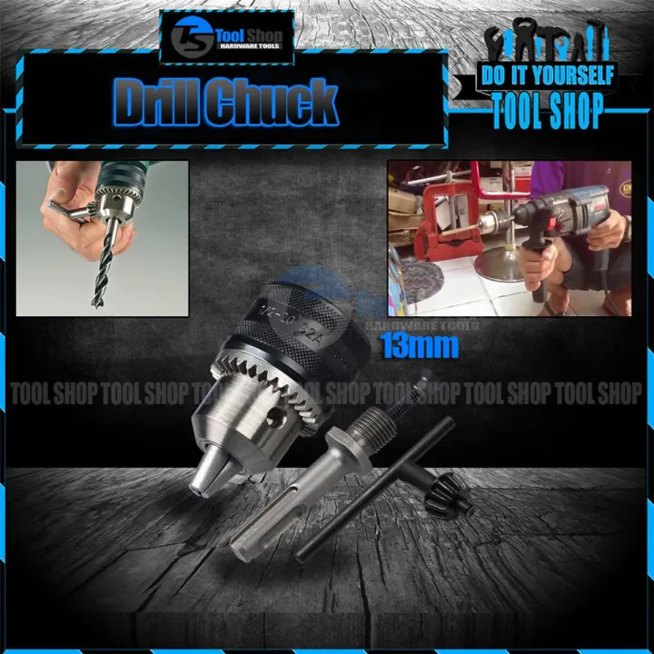 13mm%20Drill%20Chuck,%20Key%20and%20SDS%20Plus%20Adaptor%201/2"%20for%20Rotary%20Hilti%20Hammer%20Drill%20-%20Image%202