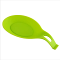 Silicone Spoon Rest Holder – Heat Resistant Spoon Rest for Kitchen - Green. 