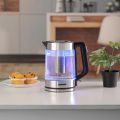 Original Geepas Electric Glass Kettle with LED Lighting  1.8 L / 2200 W ( 2 Years Warranty ). 