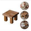 1pc Bed Step Stool Wooden Foot Stand Kitchen Helper Stool Jewelry Display Stand Kids chair wooden stool 8" height. 