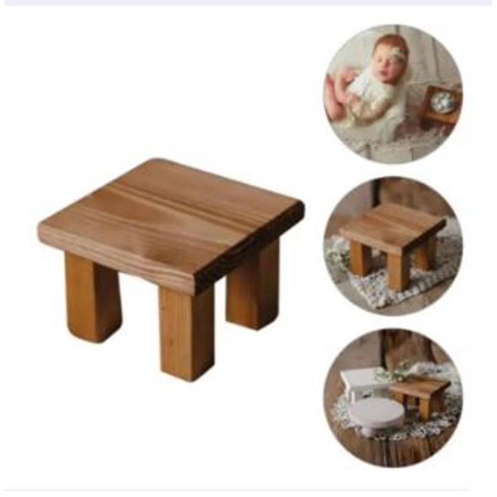 1pc Bed Step Stool Wooden Foot Stand Kitchen Helper Stool Jewelry Display Stand Kids chair wooden stool 8" height