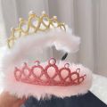 【BestGO】crown for kids sagala Cute Lovely Plush Girls Kids Children Hair Hoop Headband Hair Band Birthday Headwear. 