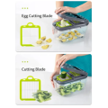 22 in 1 Vegetable Slicer Chopper Vegetable Cutter with 13 Blades, with Container Cutter Egg Slicer Cheese Grater Veggie Dicer And Onion Mincer Chopper. 