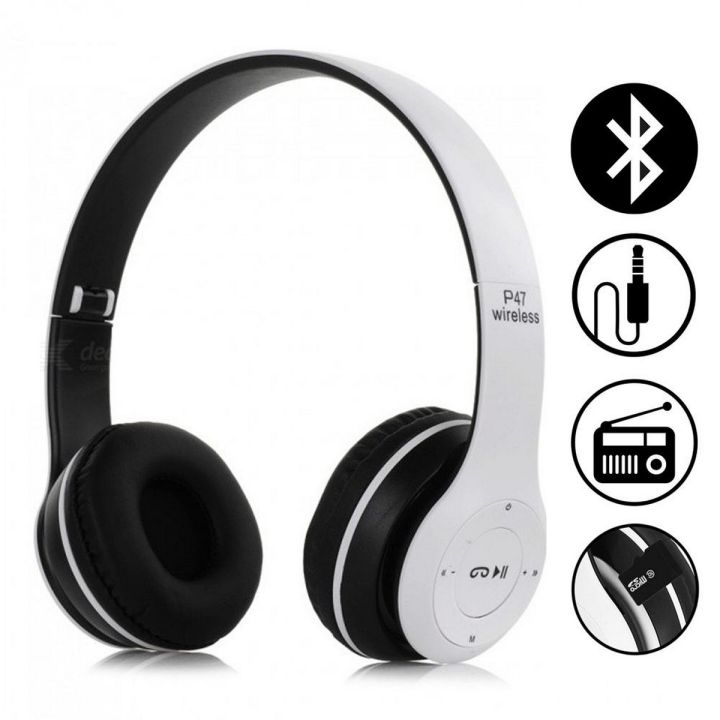 P47%20Wireless%20Headphones%20Bluetooth%20Stereo%20Head%20phones%20Foldable%20Headset%20with%20Mic%20Wireless%20Built-in%20Mic%20compaible%20for%20all%20Android%20Devices%20and%20PC%20-%20Image%205