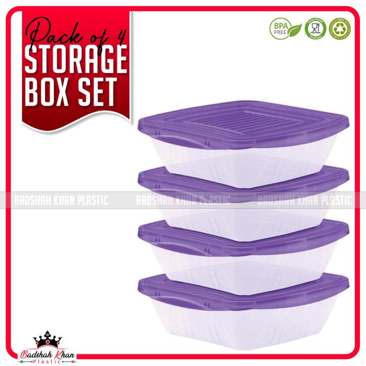Storage Box 3pcs Set Plastic Material