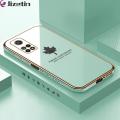 Jizetin (Free Lanyard) for Xiaomi Mi 10T / 10T Back Cover Luxury 6D Plating Soft Silicone Phone Case Maple leaf New design Case. 