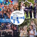 32 hole Bazooka Rocket Bubble Gun with Free New (4pc AA Cell) Exciting Bubbles with Ease/ 32 Holes Bubble Machine Gun With 1 Bubble Liquid Bottle & Tray/ Cell Operated New Bazooka Bubble Machine 32 Holes For Birthday Party/Pool Party Perfect For Gifting. 