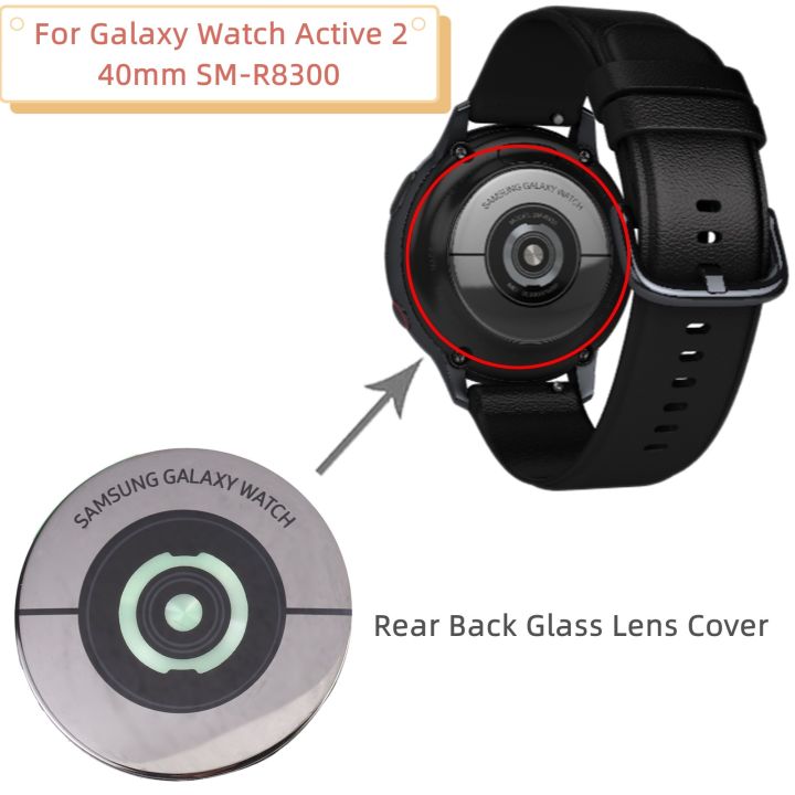Rear Back Glass Lens Cover for Samsung Galaxy Watch Active 2 40mm SM-R830 Watch Rear Housing Case Replacement