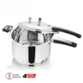Alpha Pressure Cooker Stainless Steel Double bottom heavy weight cooker Capacity (12 Liter).. 
