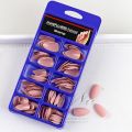 Cute Matte Nails 100pcs Gorgeous Fall Inspired Stiletto Nail Art Chic Nails DIY Manicure Nail Tips Full Cover Acrylic Nail. 