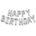 Happy Birthday Balloons Banner - Aluminum Foil Balloons 3D Letters Banners Sign for Kids and Adults Birthday Party Supplies and Background Decoration. 
