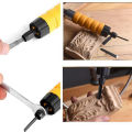 bellylady Woodworking Electric Carving Machine Chisel Tool with 5 Carving Blades 15.5*3CM Orange. 