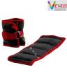 1Kg  Weight For Foot And Hand Exercise Ankle Weight Wrist Ankle Weight Red Made of Soft and Comfortable Polyester Material. 