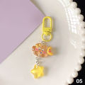 Cute Cartoon Cloud Star Keychain Pentagram Key Chain For Girls Children Decoration Key Ring Jewelry. 