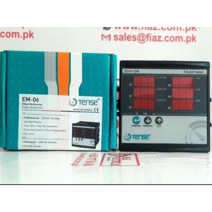 3 phase Volts and Amp meter. / 6 in 1 Volts and Amp Meter