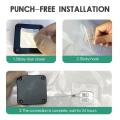 Multifunctional Automatic Door Closer,Punch-Free Automatic Sensor Door Closer, (800g Pull,Wire Rope Length 1.2m) ,Easy to Install for Various Doors. 