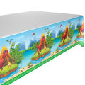 DINOSAUR THEME TABLE COVER ( 108 CM X 180 CM ). 