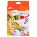 Deli 12/18/24/36 Colors Pencils Professional Chinese Style Oil Color Pencil For Drawing Student Art Supplies Children's Painting Fleursbiy. 
