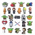 Classic TV Series Star Wars Series Cartoon Style Graffiti Series Shoe Charms for Clogs DIY Decoration Shoe Flower Shoe Decoration Accessories Wholesale. 