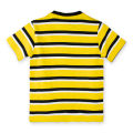 AllureP Kids T-Shirt H-S Yellow Black White Striped. 