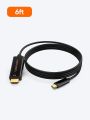 USB C to HDMI Cable 3FT Male to Male, or Home Office, 4K@30Hz for Black. 