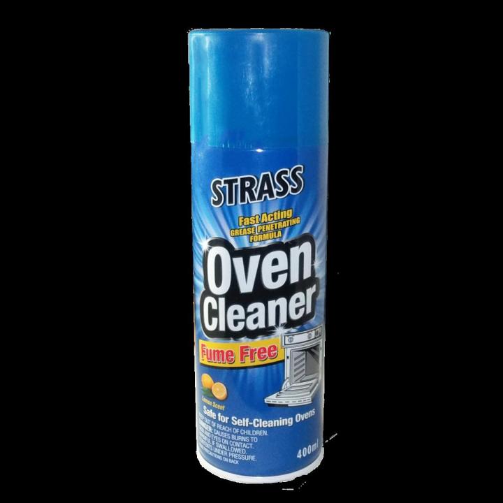 STRASS Fume Free Oven Cleaner 400ml- Lemon Scent Oven/Stove Cleaner Spray