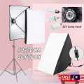 Combo E27 Light Stand Studio Umbrella Continuous Lighting Kit, Octa Softbox Bulb Holder & with 7 feet stand. 