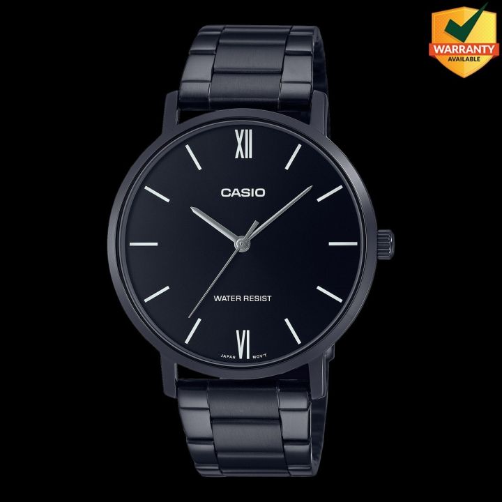 Original Casio - MTP-VT01B-1BUDF - Stainless Steel Wrist Watch for Men