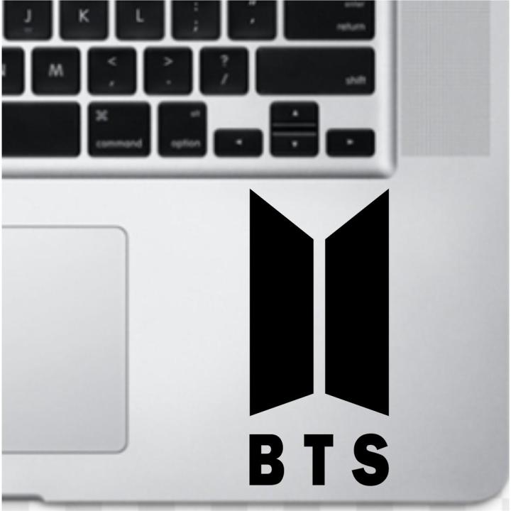 BTS Logo Kpop Korea Sign Vinyl Decal Laptop Sticker, Laptop Stickers for Boys and Girls, Bike Stickers, Car Bumper Stickers by Sticker Studio