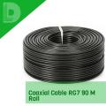 RG7 CABLE 300 FT roll of Black Coaxial Drop DIRECT BURIAL Flooded COAX Digital Cabling with (Indoor / Outdoor). 
