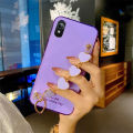 Phone case VIVO Y91D Soft Case Transparent Plating Electroplating Shiny Cases + Love Bracelet For VIVO Y91D Cover. 
