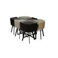 Space Saving Dining table Off-White Brown 36*54 – 6 Person. 